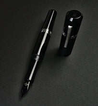 Load image into Gallery viewer, Model 19 Fountain Pen - Black &amp; Dark Room Emulsion