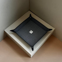 Load image into Gallery viewer, Valet Tray - Black Napa Suit Grey