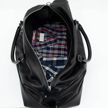 Load image into Gallery viewer, Duffle Bag - Black Leather