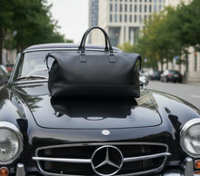 Load image into Gallery viewer, Duffle Bag - Black Leather