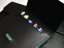 Load image into Gallery viewer, New Penvelope 6 - Leather - Black &amp; Teal