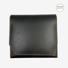 Load image into Gallery viewer, Franklin-Christoph black FxCel leather Penvelope 6 pen case with 6 slots. Magnetic closure does not work.
