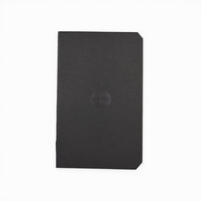 Load image into Gallery viewer, Franklin-Christoph black pocket notebook refill with embossed circular logo, blank pages, beveled edges, 64 pages.