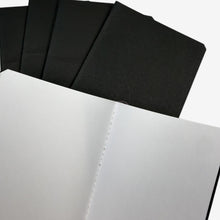 Load image into Gallery viewer, Franklin-Christoph black traveler's notebook refills, 56 pages, blank, fountain pen friendly bamboo paper.