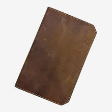 Load image into Gallery viewer, Franklin-Christoph brown leather 5.3 pocket notebook cover, slim version, for journaling and note-taking.