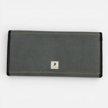 Load image into Gallery viewer, Franklin-Christoph Lucky 13 grey canvas pen case with 13 slots and hidden magnet closure. Discontinued item.