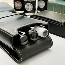 Load image into Gallery viewer, Three Pen Case - Grain Napa Brown