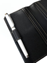 Load image into Gallery viewer, Checkbook Cover - FxCel Leather - Black