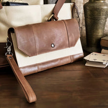 Load image into Gallery viewer, Fortis Sling Bag - Creme' and Brown