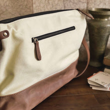 Load image into Gallery viewer, Fortis Sling Bag - Creme' and Brown