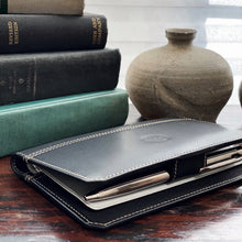 Load image into Gallery viewer, Checkbook Cover - FxCel Leather - Black